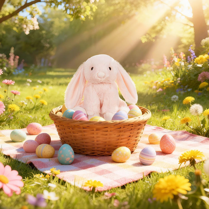 Apricot Lamb – Kuscheltier Hellrosa Hase 20 cm – Plüsch Spielzeug – Flauschiger Stofftier zum Spiele