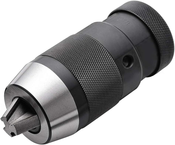 Senrise Schnellspannbohrfutter, selbstspannend, für CNC-Drehmaschinen/-Fräsen, Bohrmaschine, Schwarz