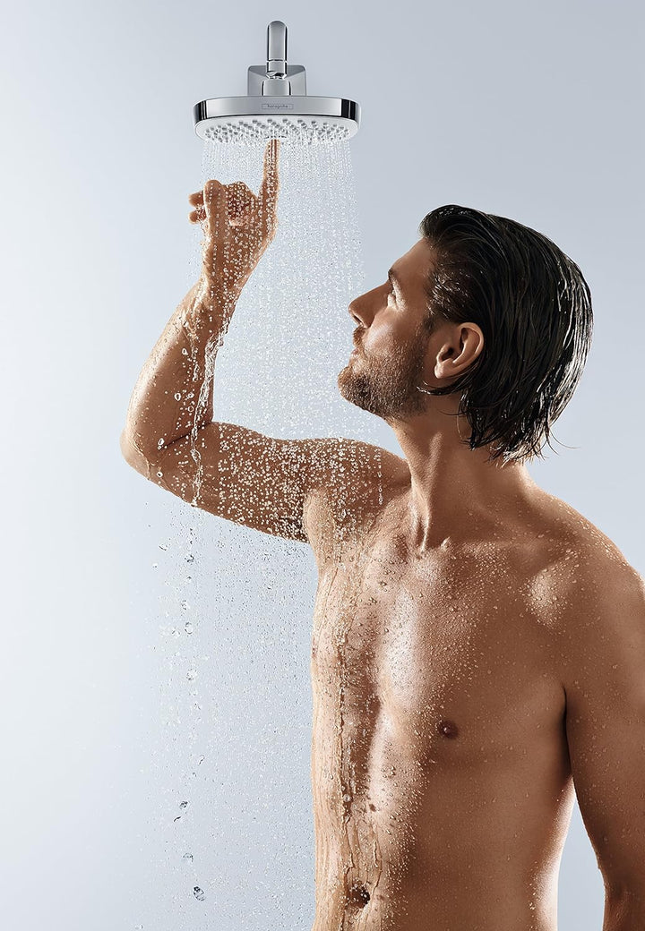hansgrohe Croma Select E 180 Duschkopf, Kopfbrause mit 2 Strahlarten, Chrom 2 Strahlarten Chrom, 2 S