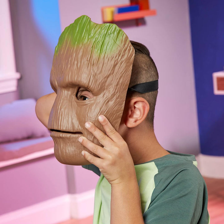 Marvel Guardians of The Galaxy Vol. 3 Groot Rollenspielmaske, sprechende Groot Maske, Superhelden-Ma