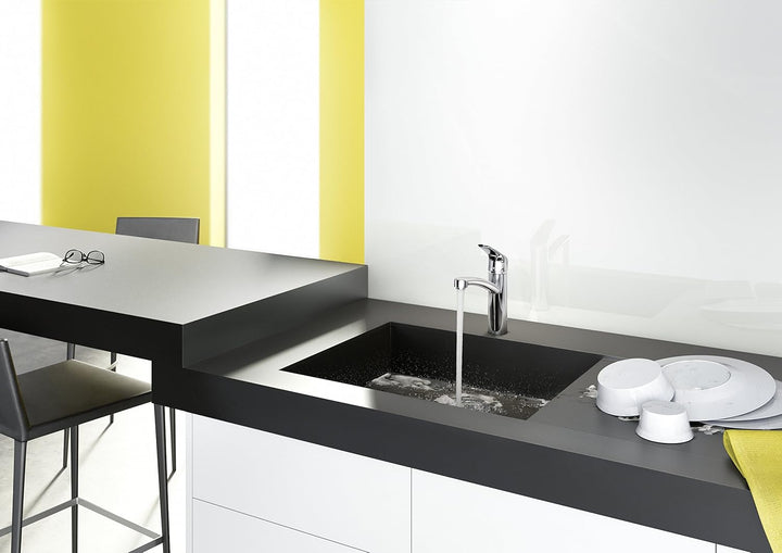 hansgrohe Focus Küchenarmatur (Wasserhahn Küche ohne Schlauchbox, 360° schwenkbar, hoher Auslauf 160