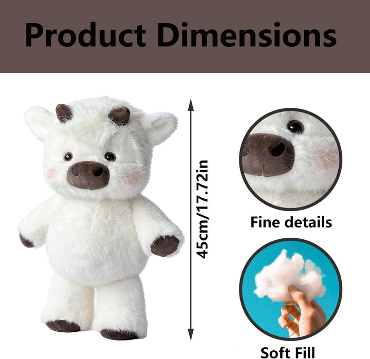45CM Running Plushies, Kuh Kuscheltier Running Cow Plüschtier, Zoomie Running Plush Cow Stofftier, N