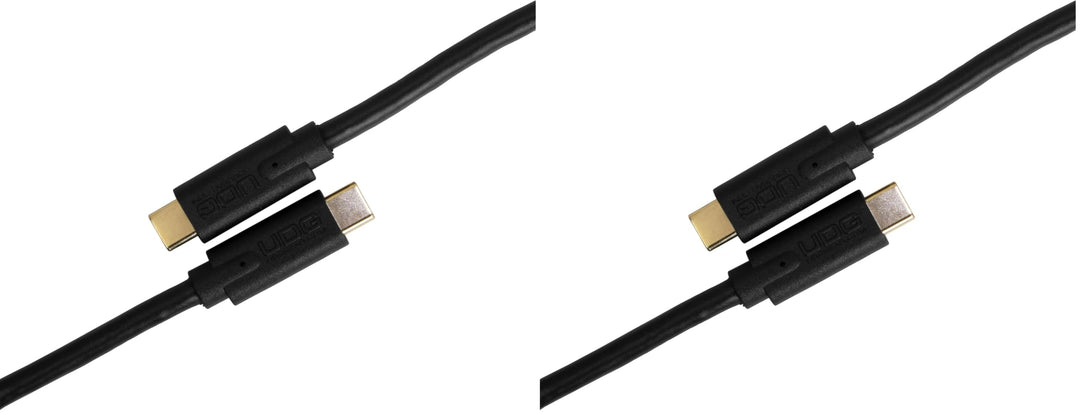 UDG Ultimate Cable USB 3.0 Type C-C Straight 1.5m (Black) (Packung mit 2)