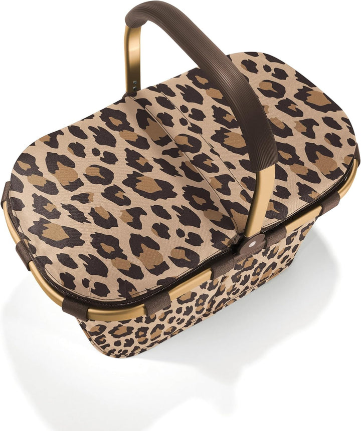 reisenthel carrybag iso Frame Leo Macchiato – Stabiler Einkaufskorb mit Kühlfunktion – Elegantes und