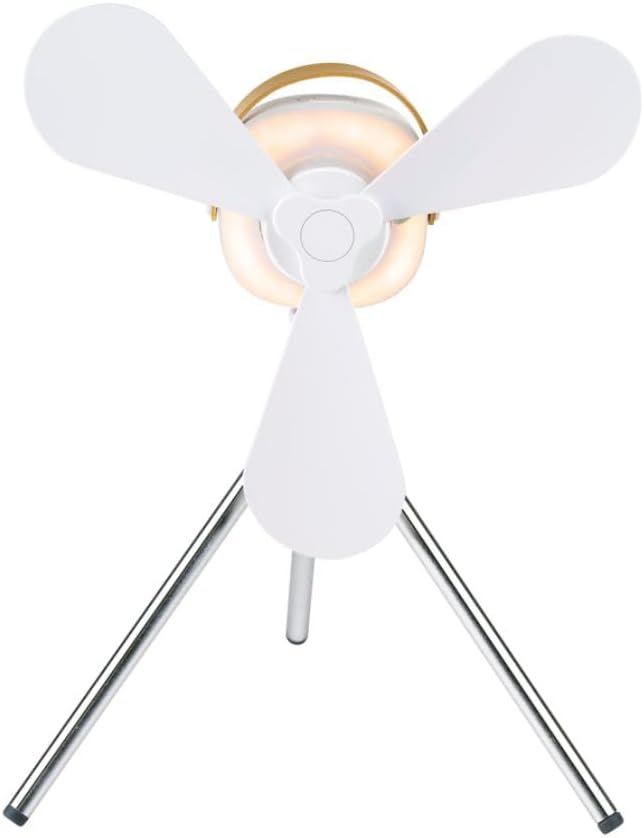 Tischventilator Ventilator USB-C Wiederaufladbar - Leiser Ventilator mit Nachtlicht und Fernbedienun