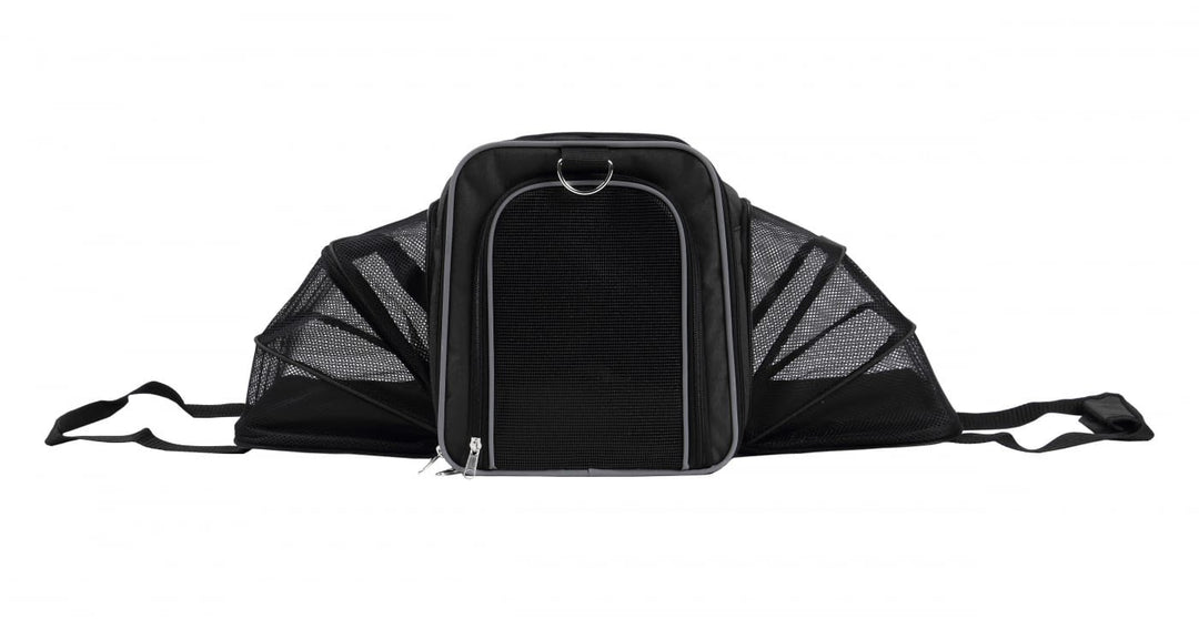 Wouapy Hundetragetasche für Hunde, Schwarz Schwarz L 45 x l 25 x H 28 cm, Schwarz L 45 x l 25 x H 28
