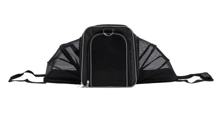 Wouapy Hundetragetasche für Hunde, Schwarz Schwarz L 45 x l 25 x H 28 cm, Schwarz L 45 x l 25 x H 28