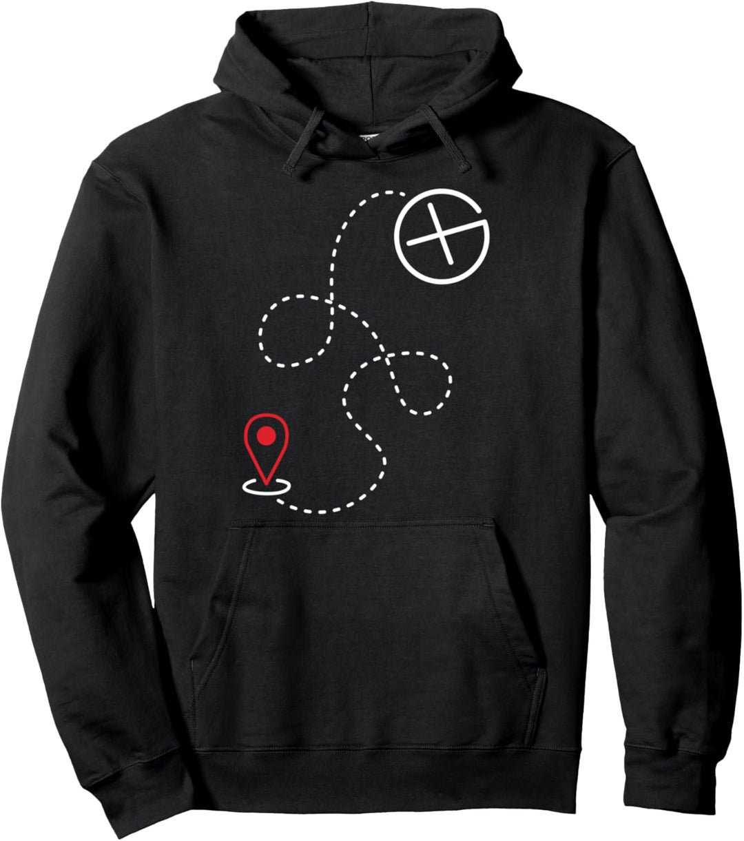 Geocachingplan | Geocaching Pullover Hoodie