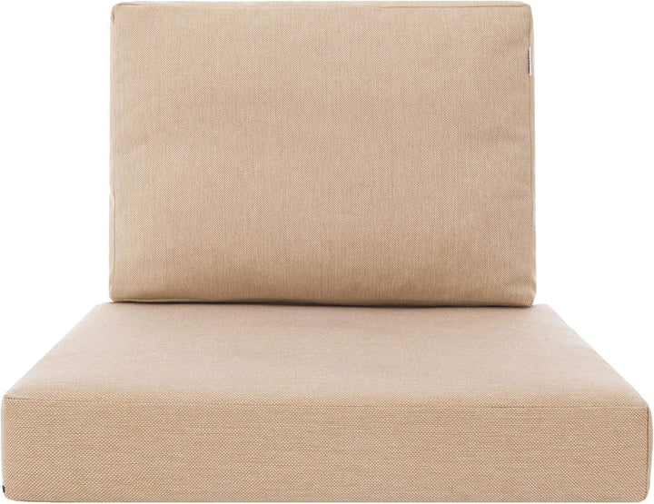 PillowPrim Kissen Set für Rattan/Korbsessel, Rückenlehne Sitz, Sitzkissen Outdoor Sitzpolster Garten