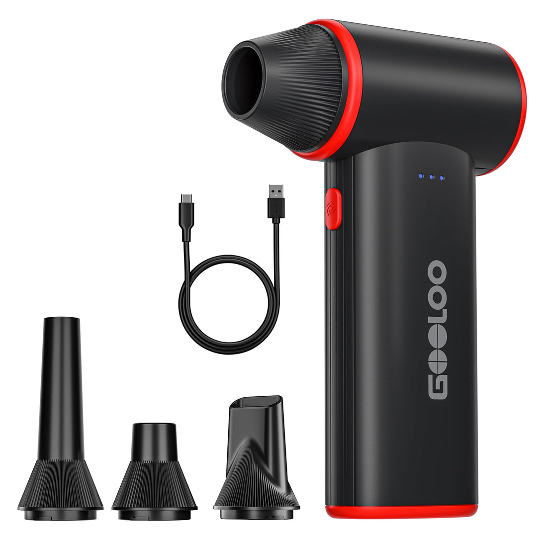 GOOLOO F3 Elektrisches Staubgebläse Druckluftspray – 150000 U/min Wiederaufladbarer Electric Air Dus