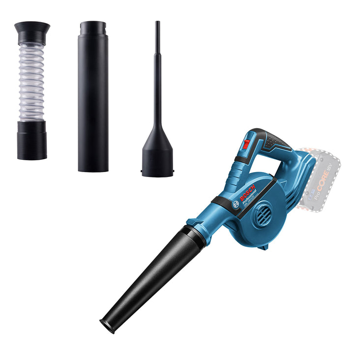 Bosch Professional 18V System Akku Gebläse GBL 18V-120 (bis zu 270 Km/h Luftstromgeschwindigkeit, oh