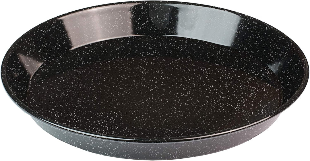Lares Kuchen- und Pizzablech/Backblech emailliert - Temperatubeständig bis 400°C - Durchmesser: 30cm