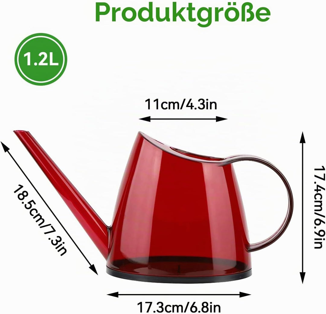 Giesskanne für Zimmerpflanzen, Loft Flower Care Giesskanne, 1,2L Pflanzengiesskanne mit langem Ausla