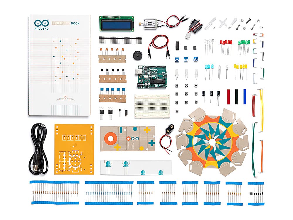 Official Arduino Starter Kit [K000007] (English Project Book) - Komplettset zum Erlernen von Elektro