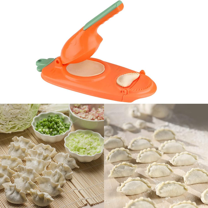 2 in 1 Dumpling Maker Machine, Teigtaschenformer, Manuelle Teigpresse, Teigtaschen Maker, Knödelform