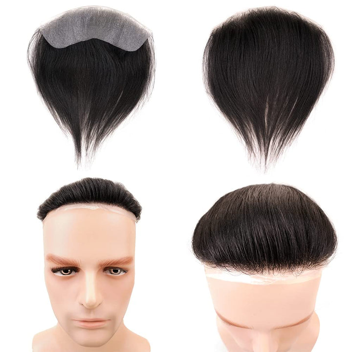 Lordhair Toupet Herren,100% Europäisches Echthaar Herren Toupet Echthaar,V-LOOP Skin Toupet Herren,T