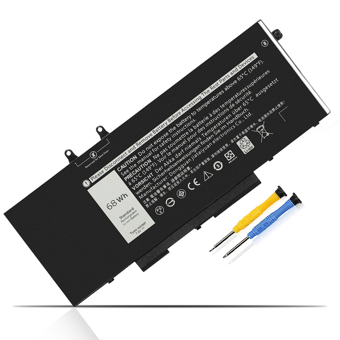 K KYUER 68Wh 4GVMP Laptop Akku Replacement für Dell Latitude 5400 E5400 5410 E5410 5500 E5500 5510 E
