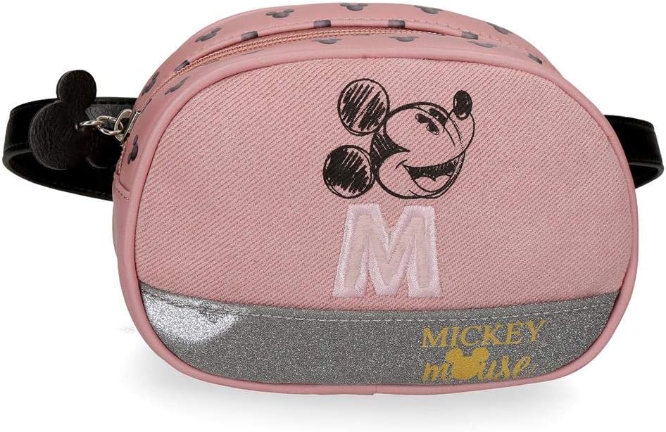 Disney Mickey The Blogger Kleine Gürteltasche Rosa 17x12x6 cms PVC und Polyester, Gürteltasche