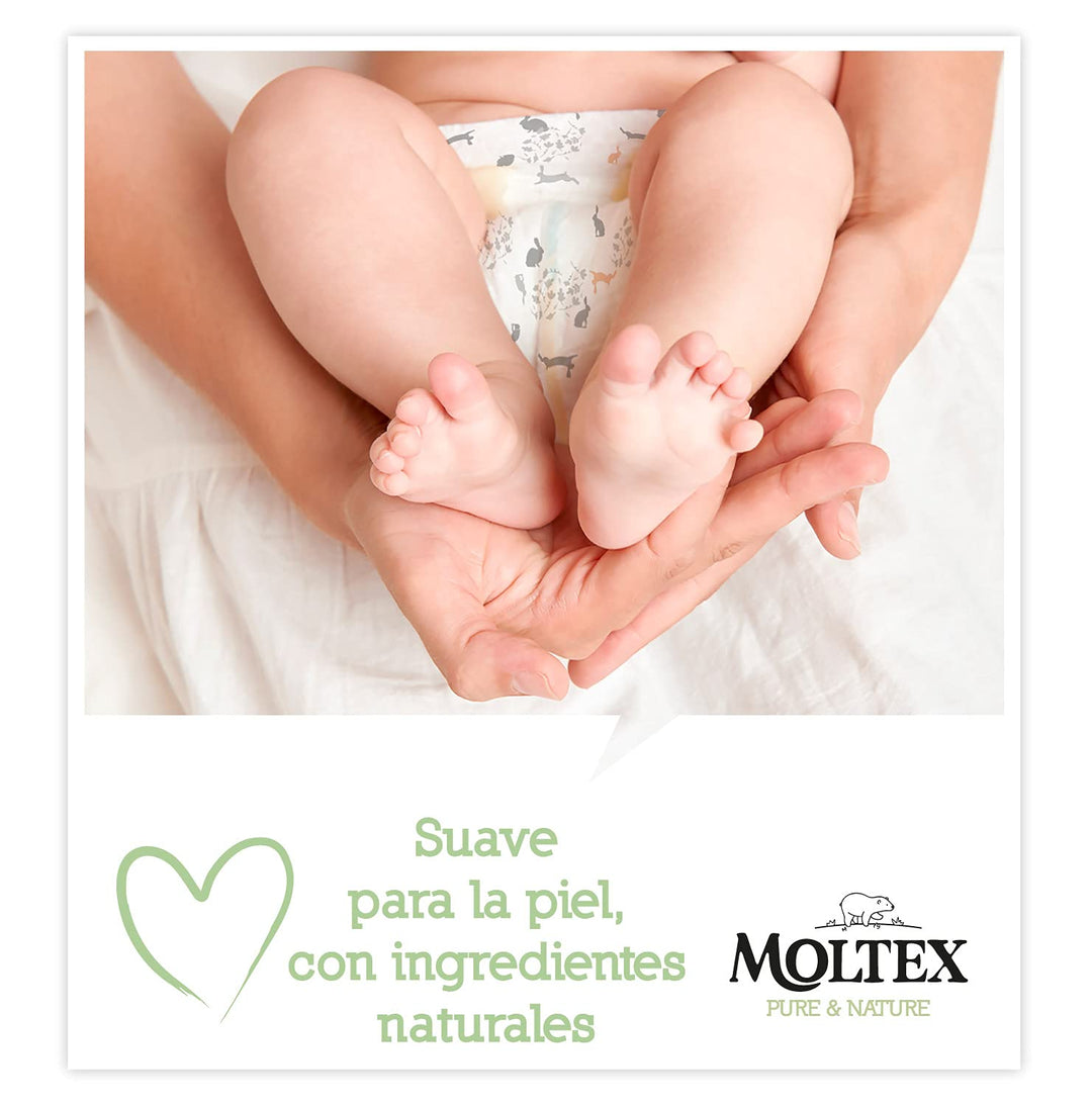 Moltex Pure &amp; Nature Ökologische Windeln Grösse 1 (2-5 kg) - 88 Windeln Grösse 1 (88 Stück), Grösse