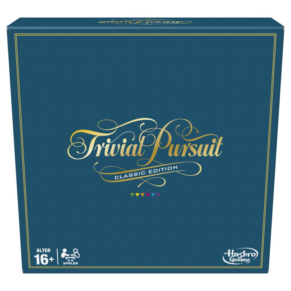 Hasbro Gaming Trivial Pursuit Brettspiel, Spielplan in klassischem Design und Farben, Perfekt für Pa
