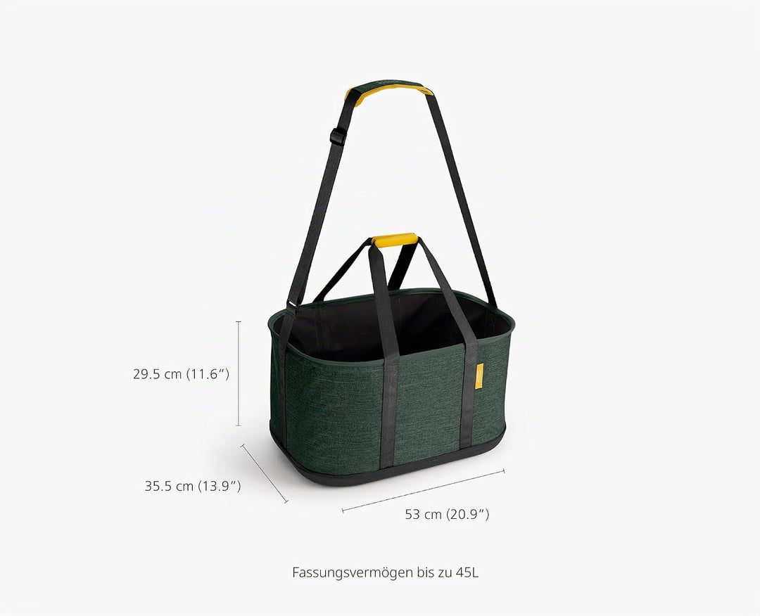 Joseph Joseph Hold-All Faltbarer 45L Outdoor-Wäschekorb mit Schultergriff, Robust Gewebe, Wasserdich