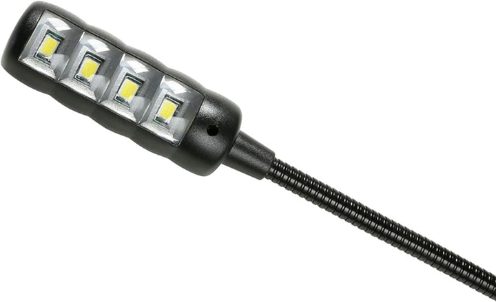 Adam Hall Stands 87463ULTRA 48,3 cm (19 Zoll) Parts Kaltweisse COB-LED-Rackleuchte mit zwei Schwanen