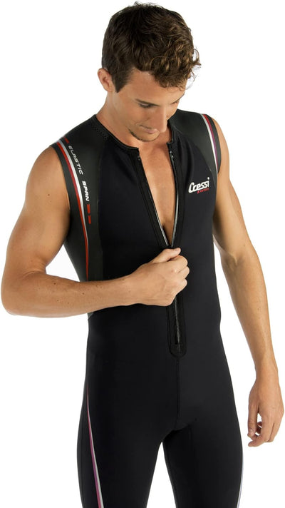 Cressi Termico Man Wetsuit 2 mm - Shorty Neoprenanzug aus hochelastischem Neopren für Herren S/2 Sch