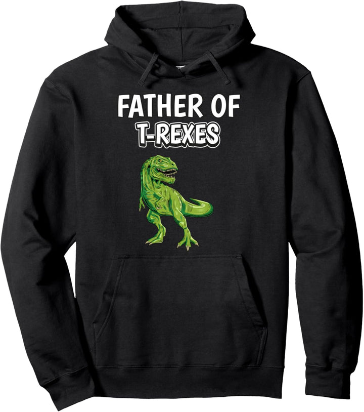 Herren Jungen Father Of T-Rexes Papa Vatertag T-Rex Pullover Hoodie