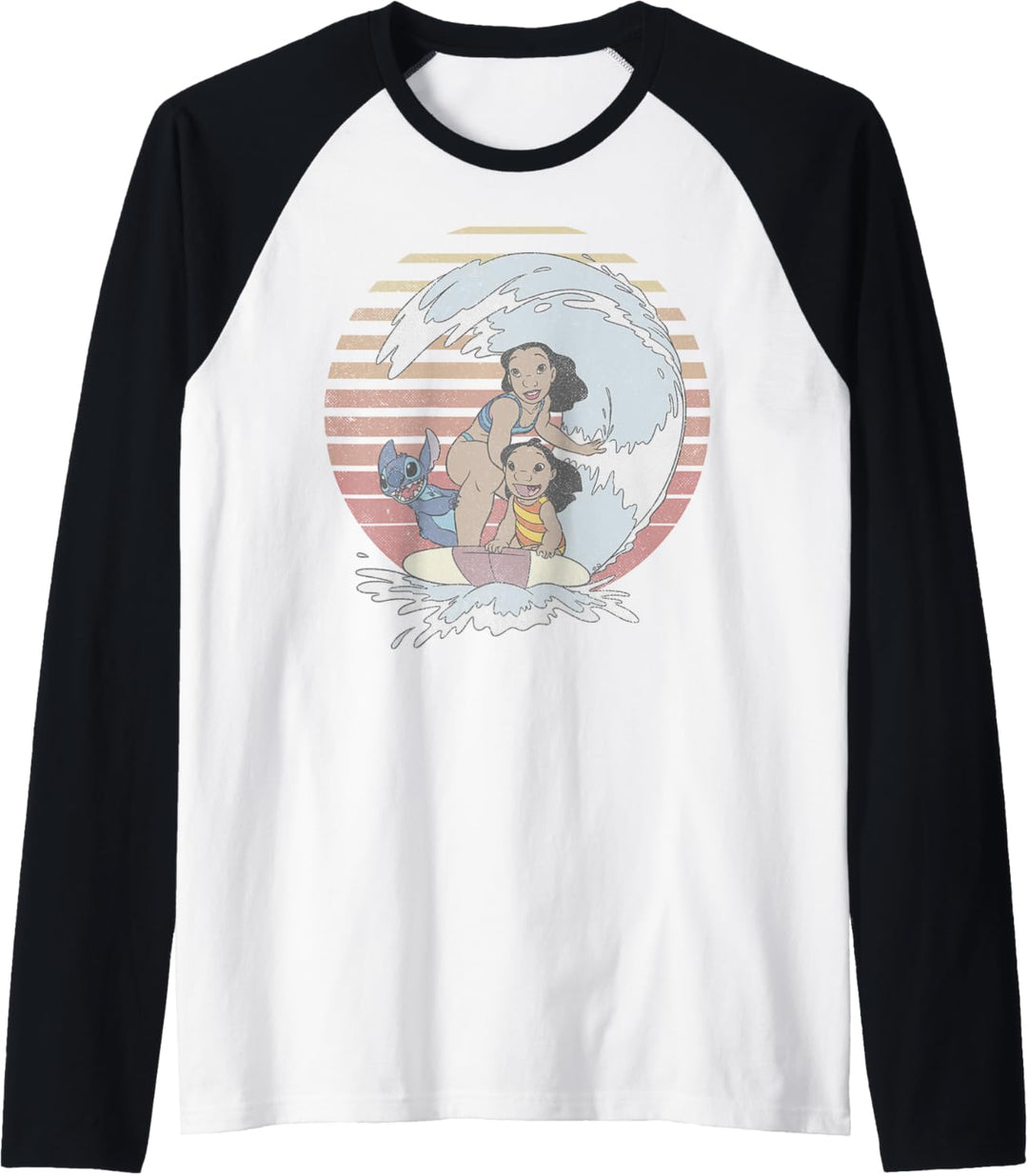 Disney Lilo & Stitch 626 Stitch Day Group Shot Surf Raglan