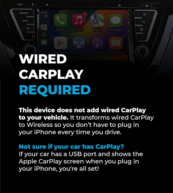 AutoSky Wireless Carplay Adapter & Android Auto - Verwandeln Sie kabelgebundenes zu drahtlosem Carpl