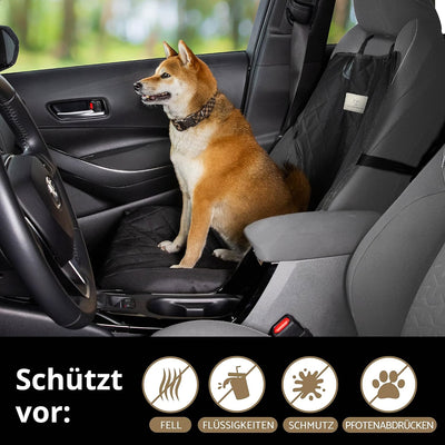 AMZPET Hundeautositz für Kleine und Mittlere Hunde - Hundedecke Auto für den Vordersitz - wasserdich