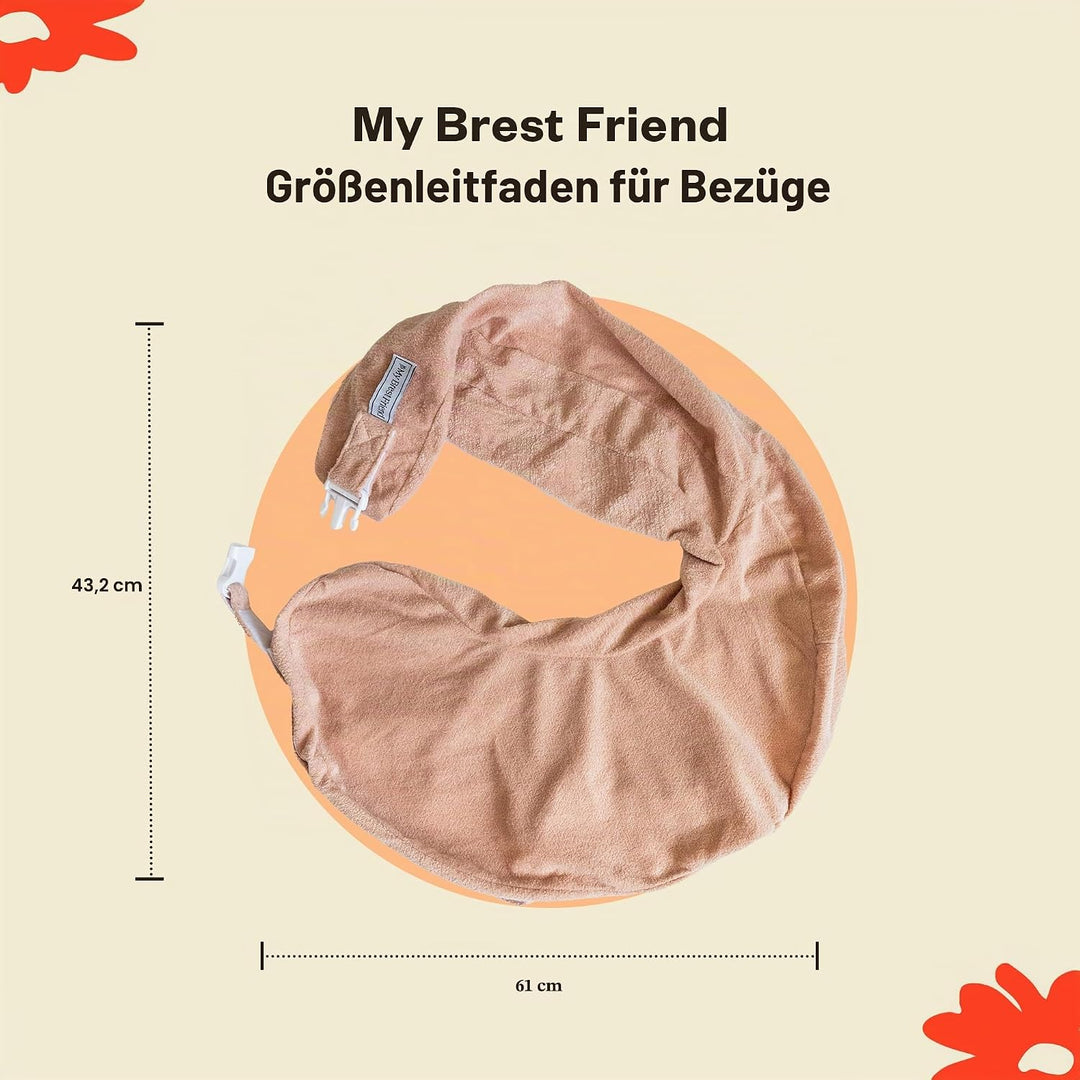 My Brest Friend Stillkissen, Deluxe, verbesserter Komfort mit Slipcover, ergonomisches Stillkissen f