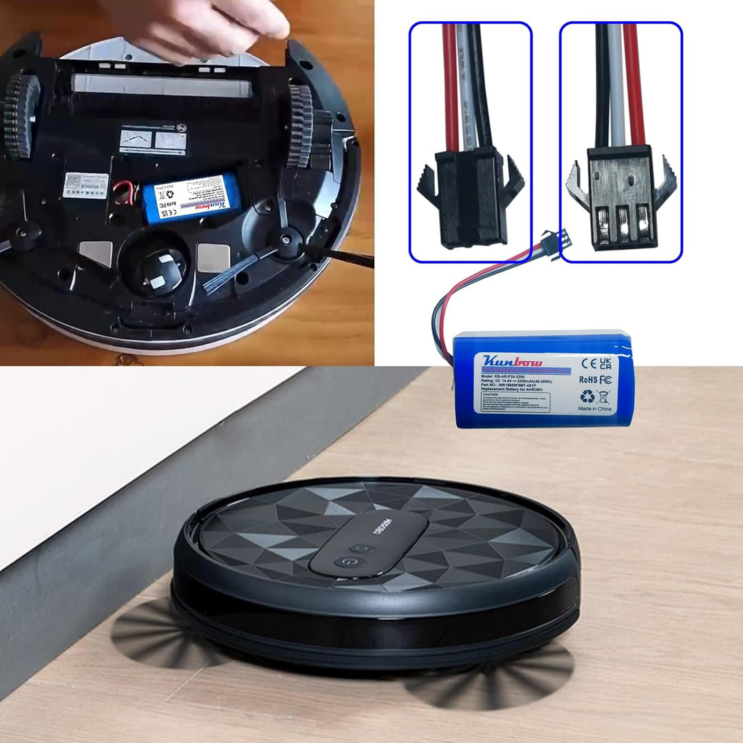 3200mAh Li-ion akku, Ersatzakku für AIRROBO P20 Saugroboter.(14.4V / 46.08Wh)