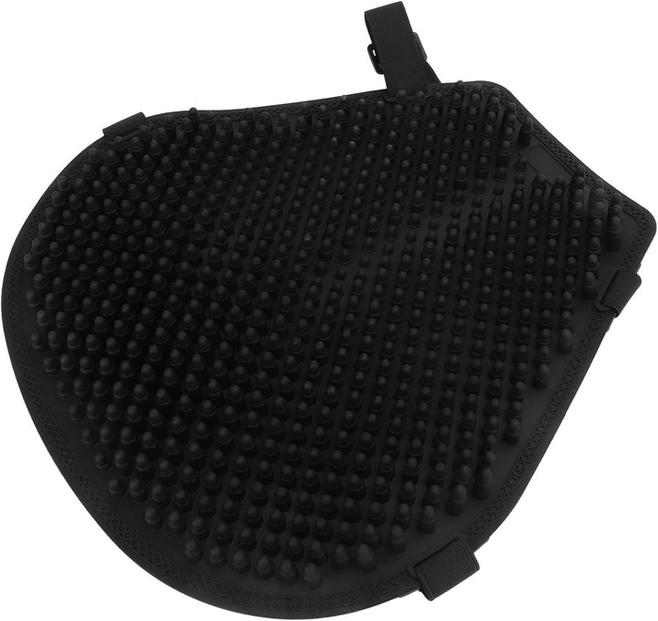 Motorrad-Gel-Sitzkissen, Universelle Abkühlung, Stossdämpfung, Druckentlastung, Schwarzer Sitzbezug