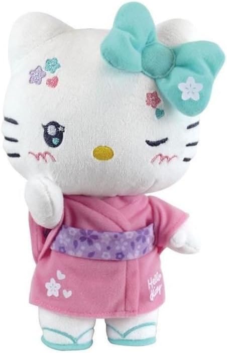 Jemini 024406 Hello Kitty Kimono Kawai, Plüsch, -22 cm, Mehrfarbig
