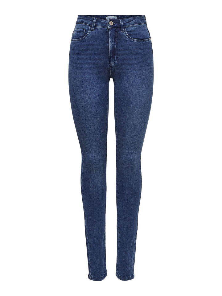 ONLY Female Skinny Jeans ONLBLUSH Mittlere Taille Skinny Fit Knöchellang Jeans Klassisch XS Kurz Bla