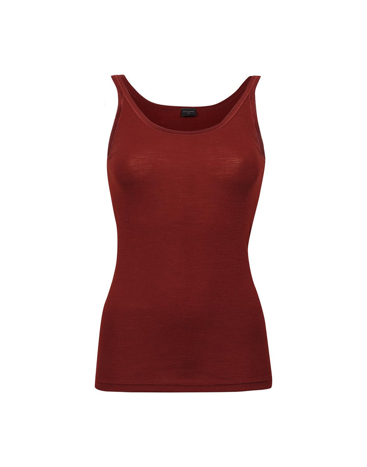 Dilling Top aus 100% natürlicher Merinowolle für Damen 34 Rubinrot, 34 Rubinrot