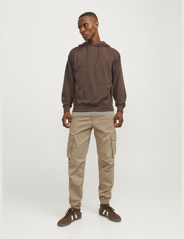 JACK &amp; JONES Male Cargo-Hose Relaxed Fit Cargo-Hose, Elmwood