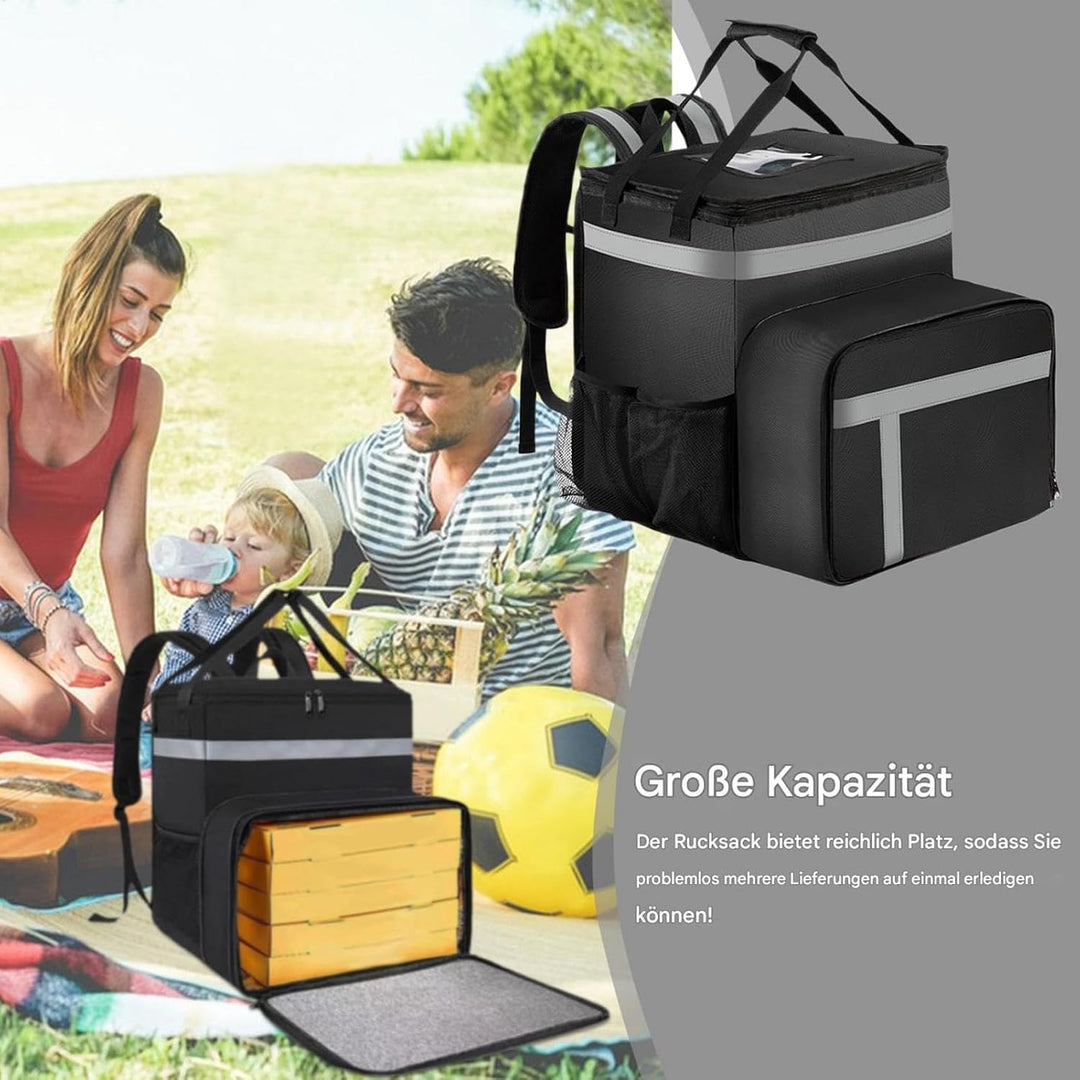 Isolierter Lebensmittelausfallrucksack, isolierter thermischer Rucksack | Hochleistungs -Lunch -Koff
