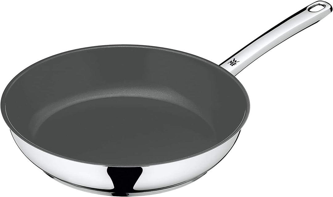 WMF Devil Pfannenset 3-teilig, Bratpfanne Induktion 24, 28 cm, mit Pfannenwender, Cromargan Edelstah
