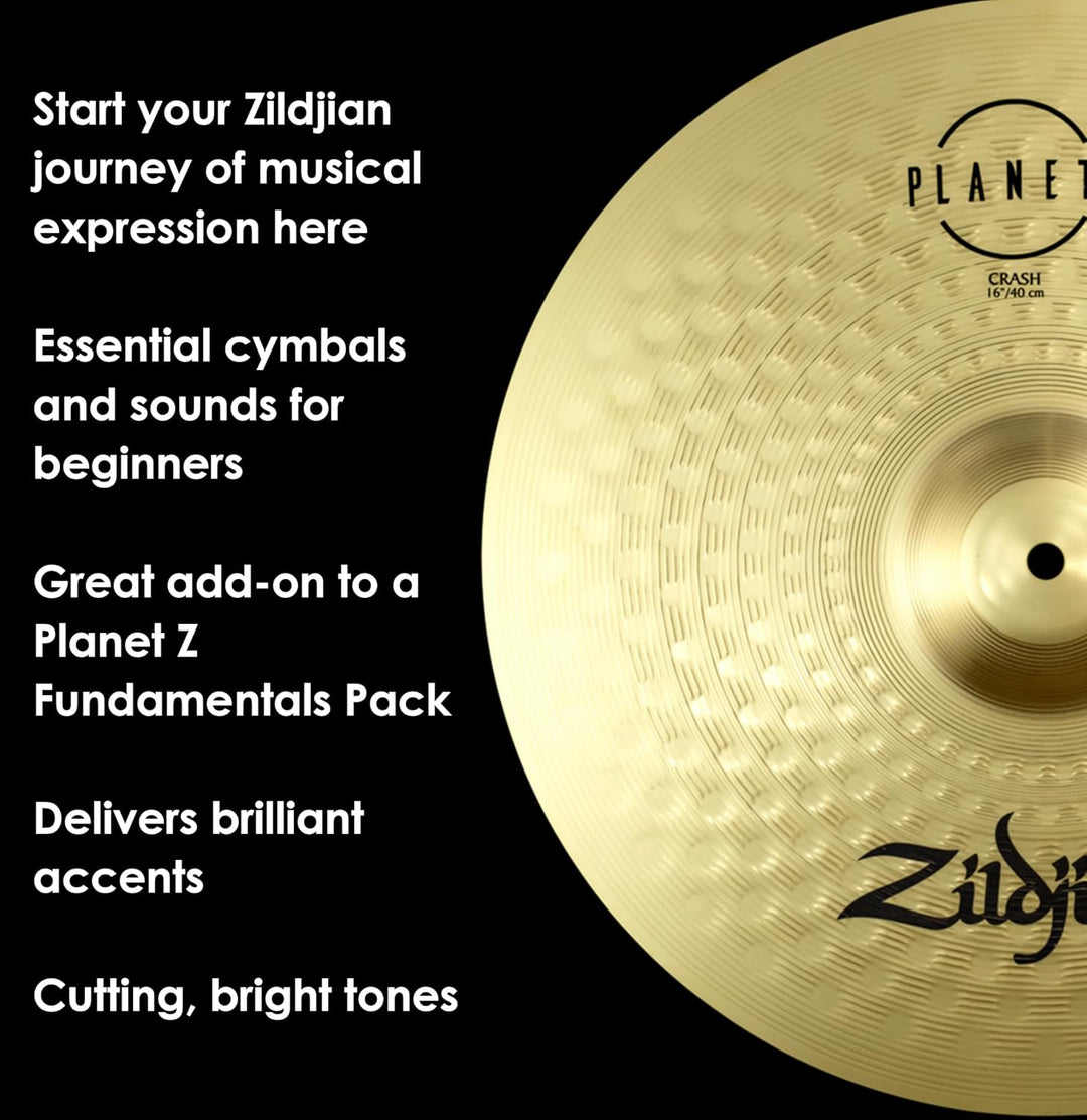 Zildjian ZP16C Planet Z Series - Crash Cymbal - 16" 2020 16'' Crash Planet Z - Neues Modell, 16'' Cr
