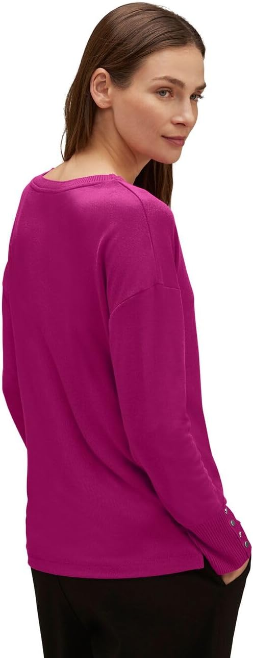 Damen Shirt mit Knopfdetail 36 Black (Schwarz), 36 Black (Schwarz)