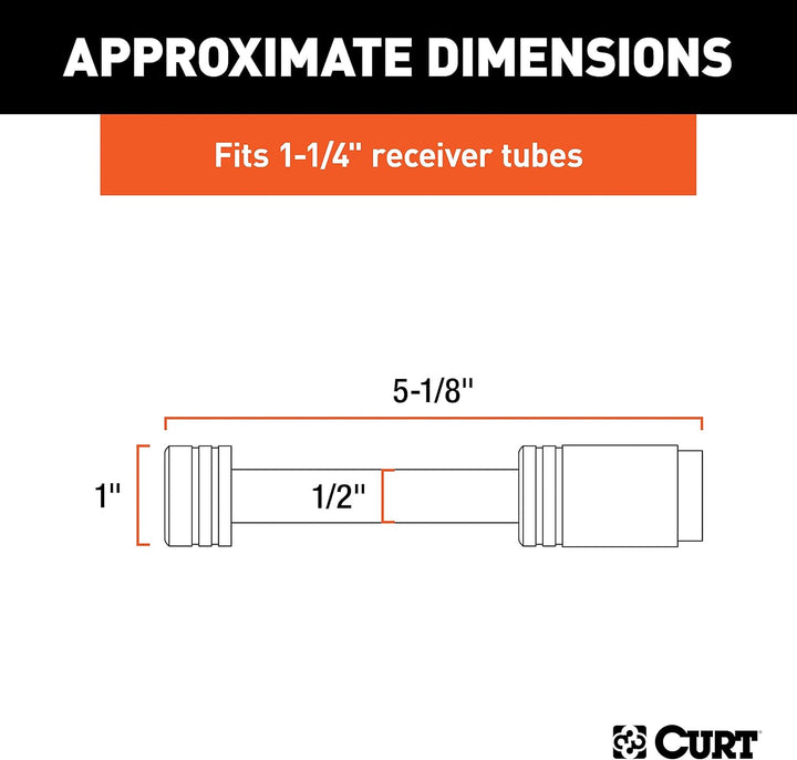 CURT Anhängerkupplungsschloss 1/2" Stiftdurchmesser passend für 1-1/4" Empfänger 23501