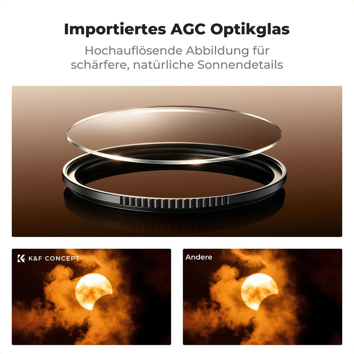 K&amp;F Concept Nano-X Serie 49mm ND100000 Filter Fester ND Filter Graufilter (16,6 Blendenstufen), 49mm
