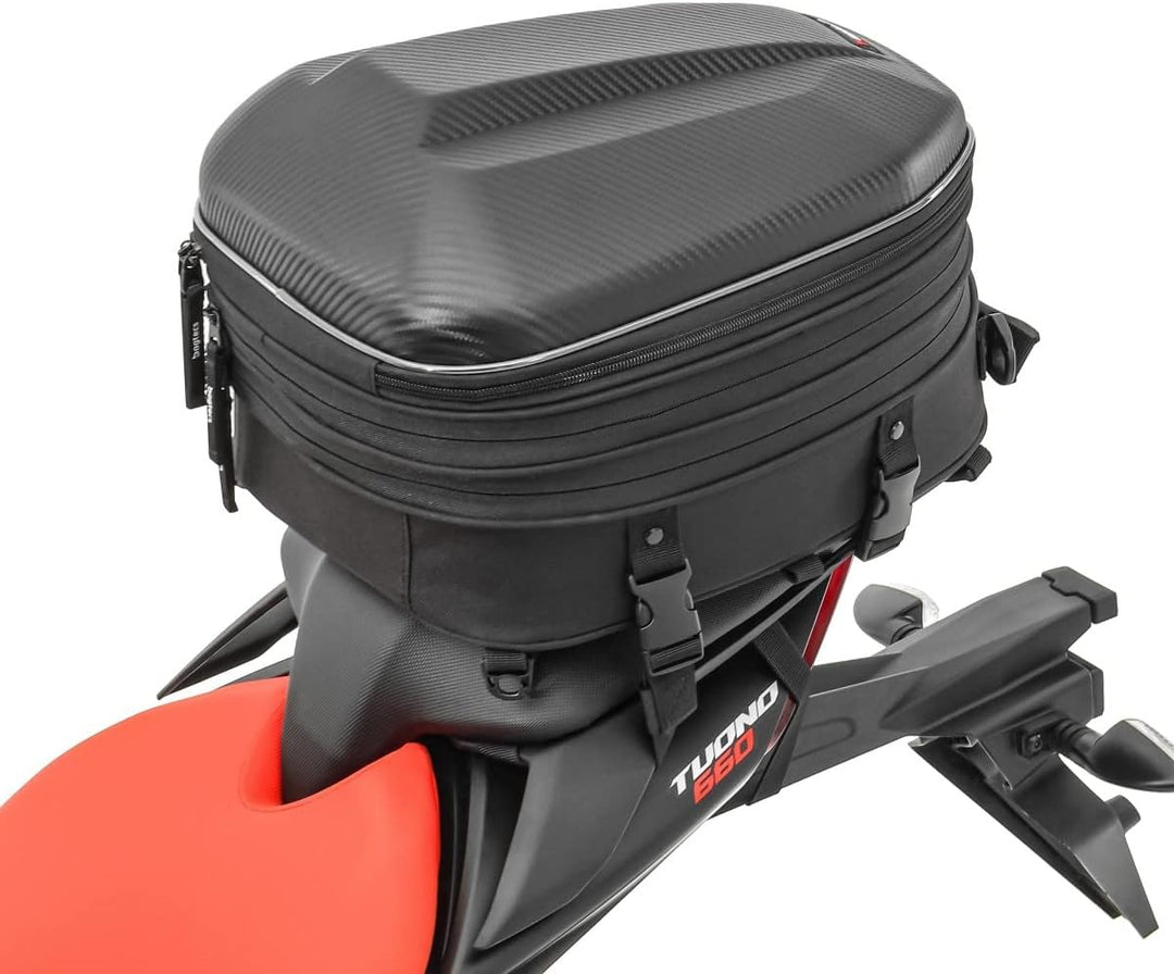 Motorrad Hecktasche für Beifahrersitz Bagtecs CRB Volumen variabel 14-22 L