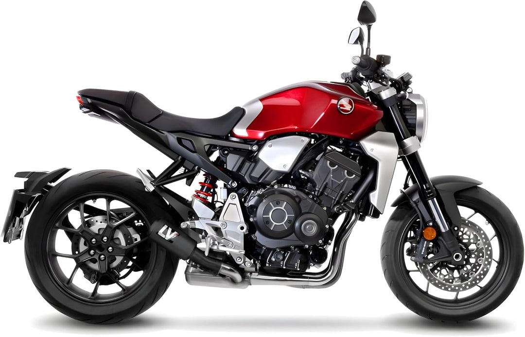 Endschalldämpfer LeoVince SLIP-ON SBK LV-10 FULL BLACK, Edelstahl schwarz, mit Zulassung für Honda C