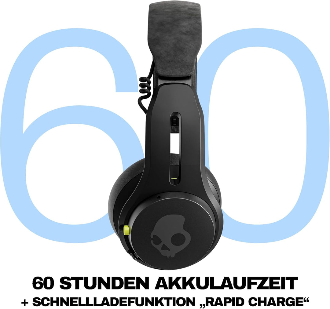 Skullcandy Icon ANC On-Ear Active Noise Cancelling Wireless Bluetooth Kopfhörer, 60 Stunden Akku, Mi