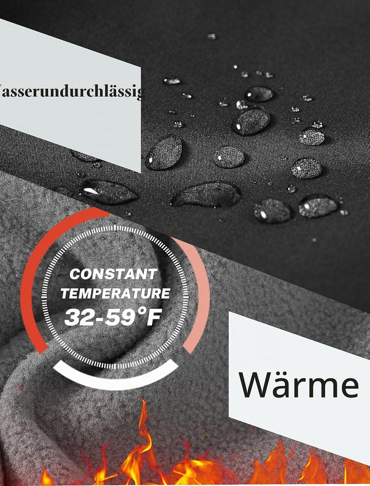 MoFiz Damen wasserdichte isolierte Schneehose Fleece gefüttert Winter Ski Wanderhose Warm Outdoor So