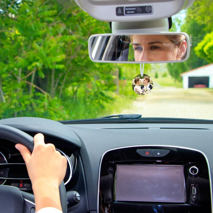 Sublimation Schlüsselanhänger Rohlinge Set, 30 Stück Auto Lufterfrischer-Blätter, Air Freshener Blan