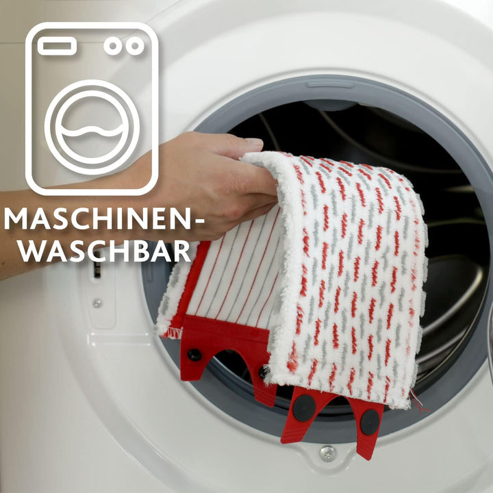 Vileda Ultramax Bodenwischer Komplett Set mit 2 Mikrofaserbezügen, 2in1 für alle Hartböden + Tiles C
